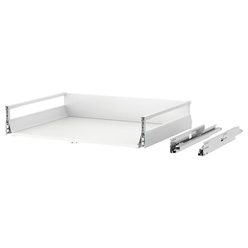 MAXIMERA drawer, white, steel & wood, sleek, modern design, fully extendable, soft-close.
