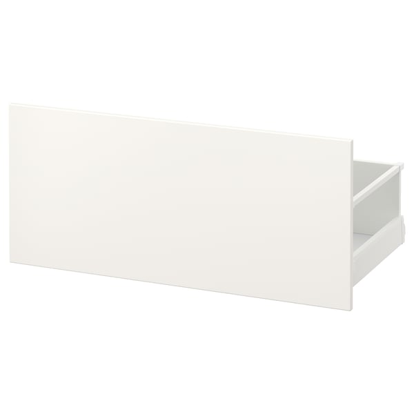 A white MAXIMERA drawer, rectangular, with a smooth finish.