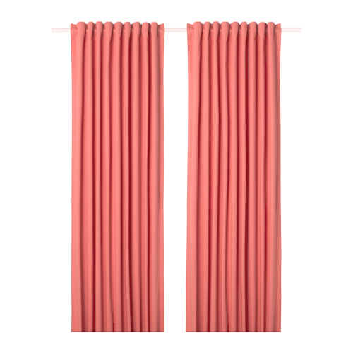 1 Pair New Ikea Merete Curtains Beige 145x250 Cm Home Furniture