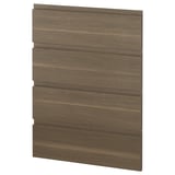METOD 4 fronts for dishwasher, Voxtorp walnut, 60 cm
