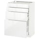 METOD Base cab 4 frnts/4 drawers, white Maximera/Ringhult white, 60x41x80 cm