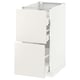 METOD Base cab f hob/2 fronts/3 drawers, white Maximera/Veddinge white, 40x60x80 cm