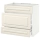 METOD Base cab f sink+3 fronts/2 drawers, white Maximera/Bodbyn off-white, 90x60x80 cm
