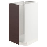 METOD Base cab f sink/waste sorting, white Askersund/dark brown ash effect, 40x60x80 cm