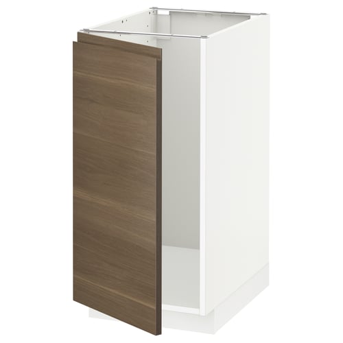 METOD kitchen cabinet: white, wooden sides, rectangular, modern design.