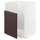 METOD Base cab f TALLSJÖN sink, white Askersund/dark brown ash effect, 60x60x80 cm