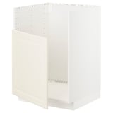METOD Base cab f TALLSJÖN sink, white/Bodbyn off-white, 60x60x80 cm