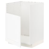 METOD Base cab f TALLSJÖN sink, white Enköping/white wood effect, 60x60x80 cm