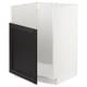 METOD Base cab f TALLSJÖN sink, white/Lerhyttan black stained, 60x60x80 cm