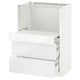 METOD Base cab w pull-out shelf/2 drawers, white Maximera/Ringhult white, 60x41x80 cm