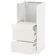 METOD Base cab w pull-out shelf/2 drawers, white Maximera/Veddinge white, 40x41x80 cm
