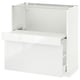METOD Base cab w pull-out shelf/drawer, white Maximera/Ringhult white, 80x41x80 cm