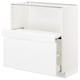 METOD Base cab w pull-out shelf/drawer, white Maximera/Voxtorp high-gloss/white, 80x41x80 cm