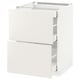 METOD Base cab with 2 fronts/3 drawers, white Maximera/Veddinge white, 60x60x80 cm