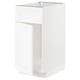 Option: METOD Base cabinet f sink w door/front, white Enköping/white wood effect, 40x60x80 cm