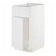 METOD Base cabinet f sink w door/front, white/Stensund white, 40x60x80 cm