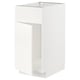 METOD Base cabinet f sink w door/front, white/Vallstena white, 40x60x80 cm