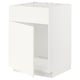 METOD Base cabinet f sink w door/front, white/Vallstena white, 60x60x80 cm