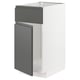 METOD Base cabinet f sink w door/front, white/Voxtorp dark grey, 40x60x80 cm