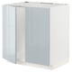METOD Base cabinet for sink + 2 doors, white/Kallarp light grey-blue, 80x60x80 cm