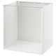 METOD Base cabinet frame, white, 75x60x80 cm