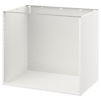 METOD Base cabinet frame, white, 90x60x80 cm