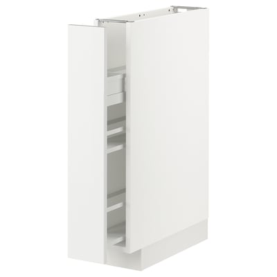 METOD Base cabinet/pull-out int fittings, white/Ringhult white, 15x60x80 cm