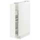 METOD Base cabinet/pull-out int fittings, white/Veddinge white, 15x60x80 cm