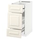 METOD Base cabinet w 3 fronts/4 drawers, white Maximera/Bodbyn off-white, 40x60x80 cm