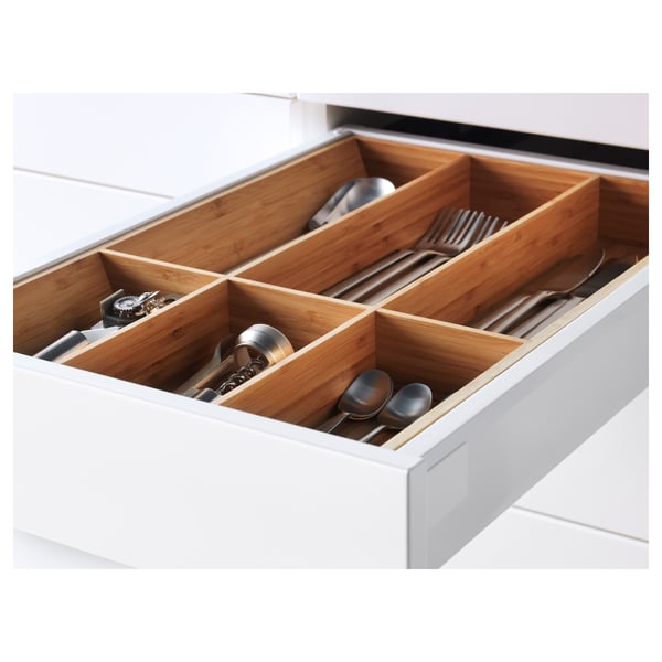 METOD Base cabinet w 3 fronts/4 drawers, white Maximera/Veddinge white, 40x60x80 cm