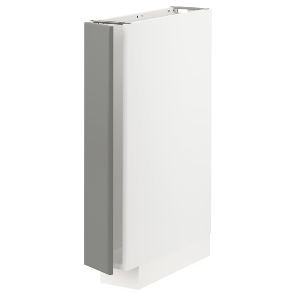 METOD Base cabinet, white/Bodbyn grey, 15x60x80 cm
