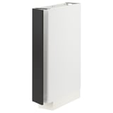 METOD Base cabinet, white/Nickebo matt anthracite, 15x60x80 cm
