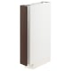 METOD Base cabinet, white/Sinarp brown, 15x60x80 cm