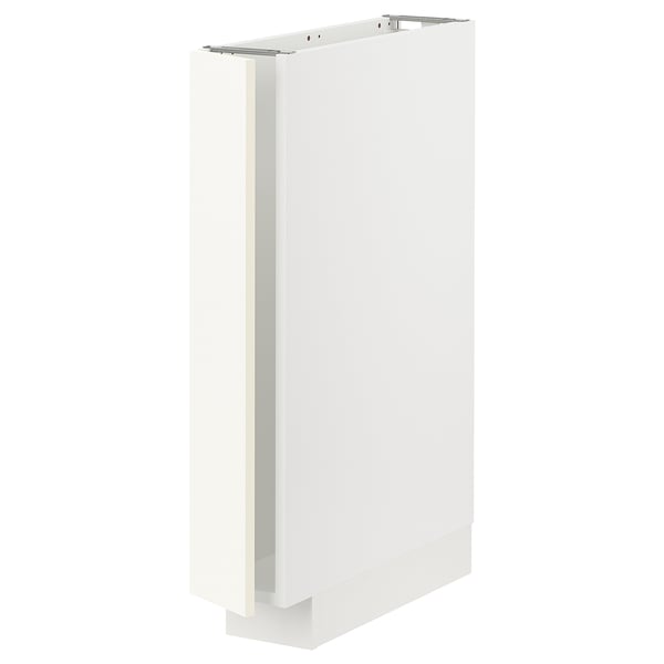 METOD Base cabinet, white/Vallstena white, 15x60x80 cm