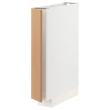 METOD Base cabinet, white/Vedhamn oak, 15x60x80 cm