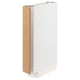 METOD Base cabinet, white/Vedhamn oak, 15x60x80 cm