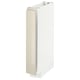 METOD Base cabinet, white/Voxtorp high-gloss light beige, 15x60x80 cm