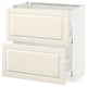 METOD Base cabinet with 2 drawers, white Maximera/Bodbyn off-white, 80x41x80 cm
