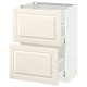 METOD Base cabinet with 2 drawers, white Maximera/Bodbyn off-white, 60x41x80 cm