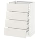 METOD Base cabinet with 4 drawers, white Maximera/Veddinge white, 60x41x80 cm