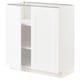 METOD Base cabinet with shelves/2 doors, white Enköping/white wood effect, 80x41x80 cm