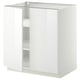 METOD Base cabinet with shelves/2 doors, white/Ringhult white, 80x60x80 cm