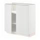 METOD Base cabinet with shelves/2 doors, white/Stensund white, 80x41x80 cm