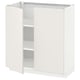 METOD Base cabinet with shelves/2 doors, white/Veddinge white, 80x41x80 cm