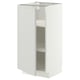 METOD Base cabinet with shelves, white/Aspudden light grey, 40x41x80 cm