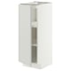 METOD Base cabinet with shelves, white/Aspudden light grey, 30x41x80 cm