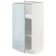 METOD Base cabinet with shelves, white/Kallarp light grey-blue, 40x41x80 cm