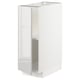 METOD Base cabinet with shelves, white/Ringhult light grey, 30x60x80 cm