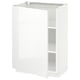 METOD Base cabinet with shelves, white/Ringhult white, 60x41x80 cm