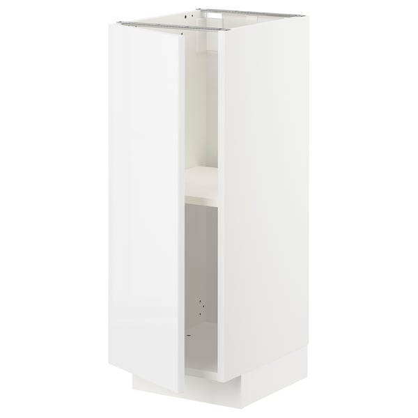 METOD Base cabinet with shelves, white/Ringhult white, 30x41x80 cm